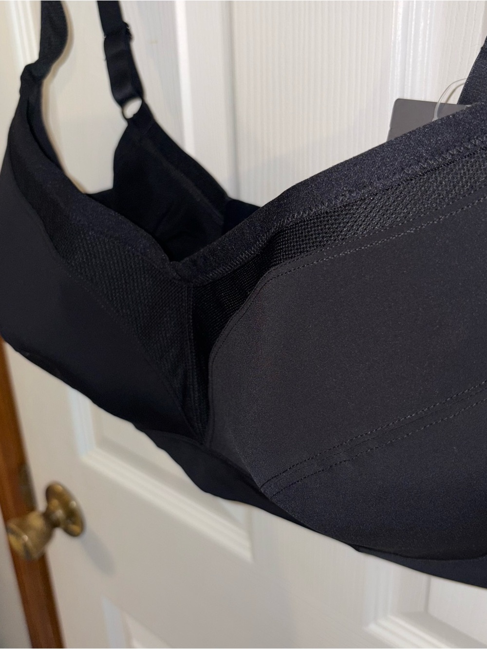 NWT Torrid Black Active Bra with Mesh Panels